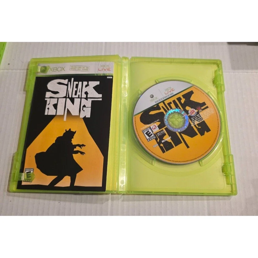 Sneak King (Microsoft Xbox 360, 2006) Burger King Video Game